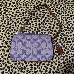 Coach wristlet purple color
